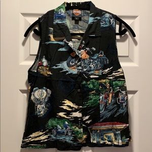 Harley Davidson Button-up Tank